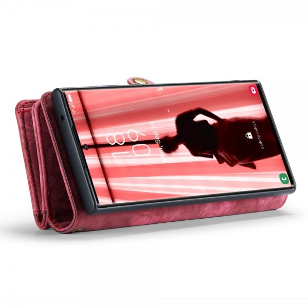 CaseMe Samsung Galaxy S23 Ultra -kotelo 008-sarja, irrotettava kuori, punainen