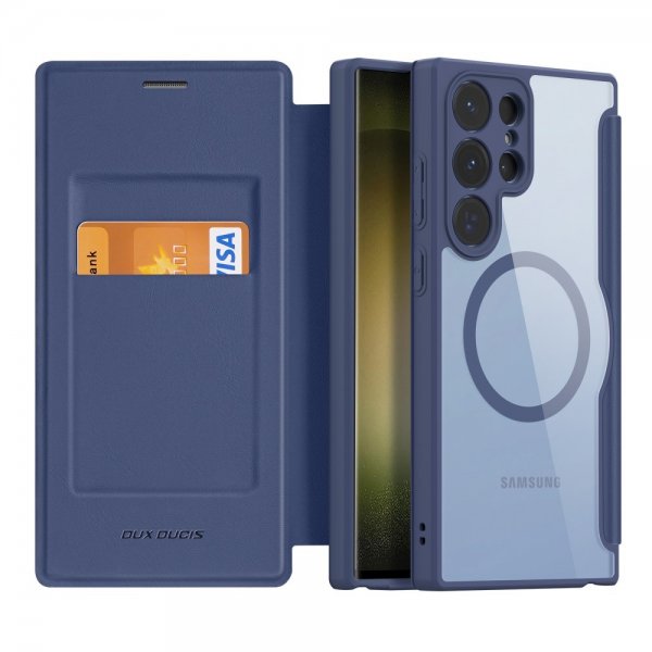 Dux Ducis Samsung Galaxy S23 Ultra Kotelo Skin X Pro Series MagSafe Sininen