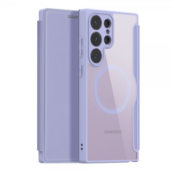 Dux Ducis Samsung Galaxy S23 Ultra -kotelo Skin X Pro Series MagSafe, violetti