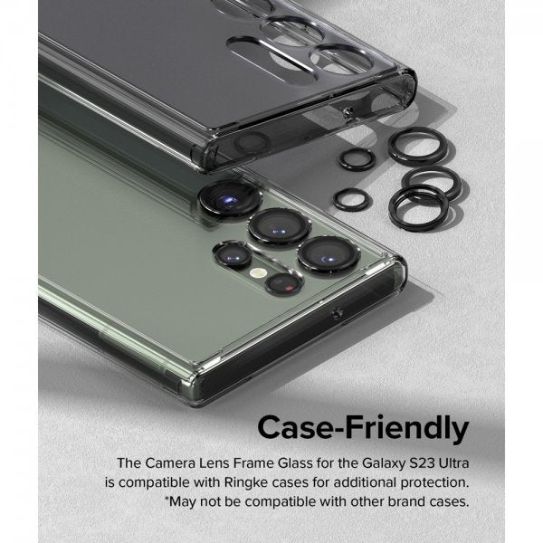 Ringke Samsung Galaxy S23 Ultra Kameran linssinsuojus kehys Musta