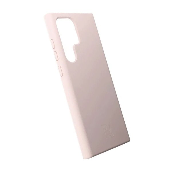 Rvelon Samsung Galaxy S23 Ultra Silikonikuori Hiekanvaaleanpunainen