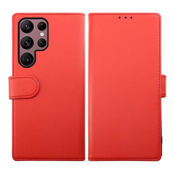 Rvelon Samsung Galaxy S23 Ultra Kotelo Magneettinen Irrotettava Kuori Punainen