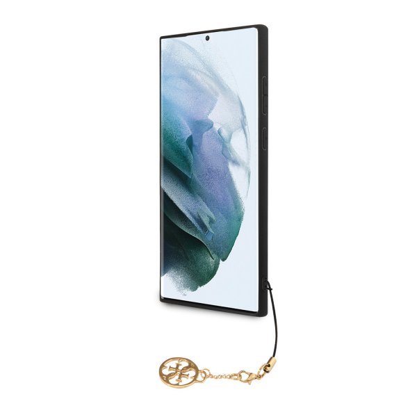 Guess Samsung Galaxy S23 Ultra -suojakuori 4G Charms, ruskea