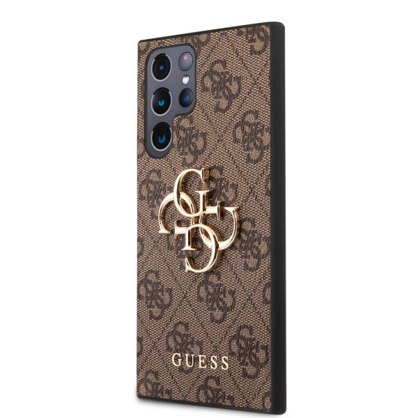 Guess Samsung Galaxy S23 Ultra Suojakuori 4G Logo Ruskea