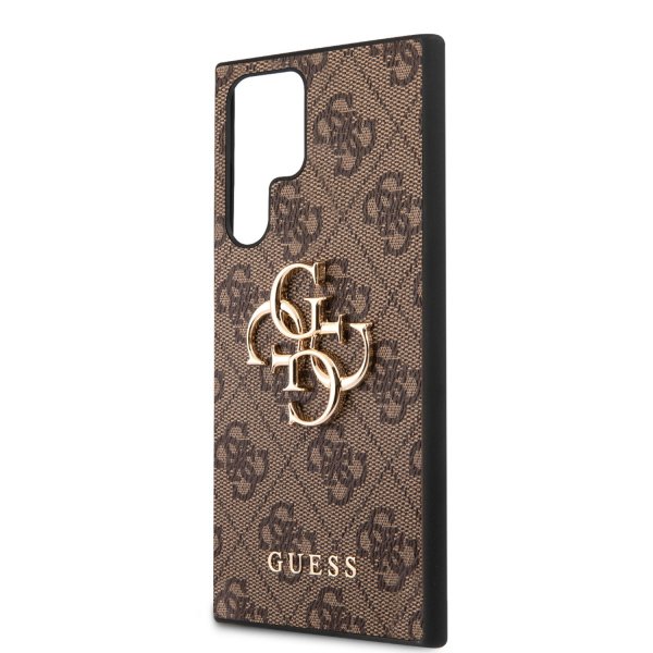 Guess Samsung Galaxy S23 Ultra Suojakuori 4G Logo Ruskea
