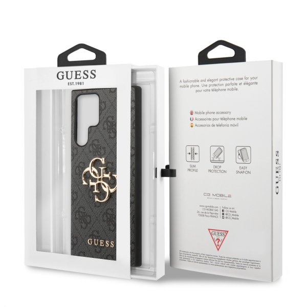 Guess Samsung Galaxy S23 Ultra Kuori 4G Logo Harmaa
