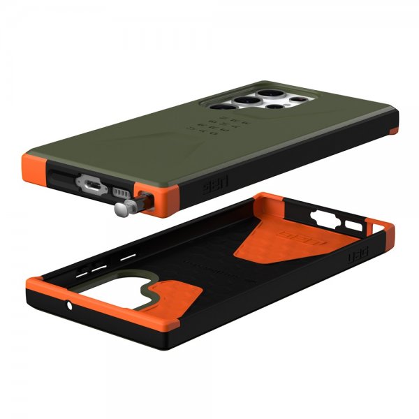 Urban Armor Gear (UAG) Samsung Galaxy S23 Ultra Suojakuori Civilian Olive Drab