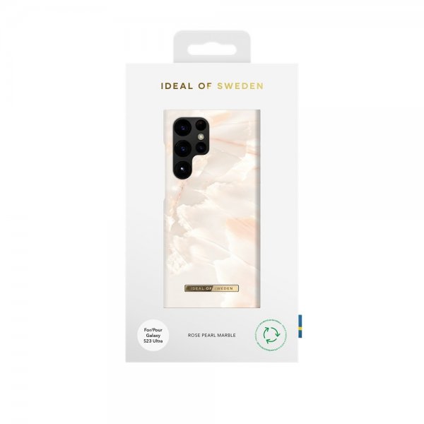 Ideal of Sweden Samsung Galaxy S23 Ultra Kuori Fashion Case Rose Pearl Marble