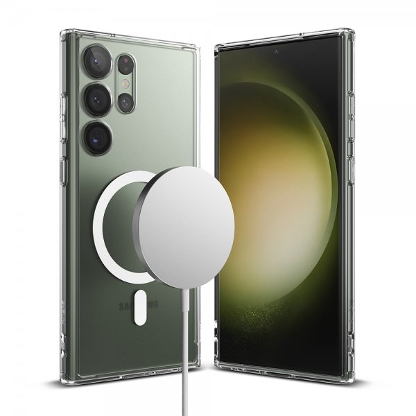 Ringke Samsung Galaxy S23 Ultra -suojakuori Fusion Magnetic Matte Clear
