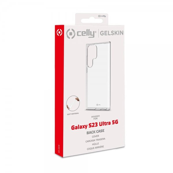Celly Samsung Galaxy S23 Ultra -suojakuori GELSKIN Transparent