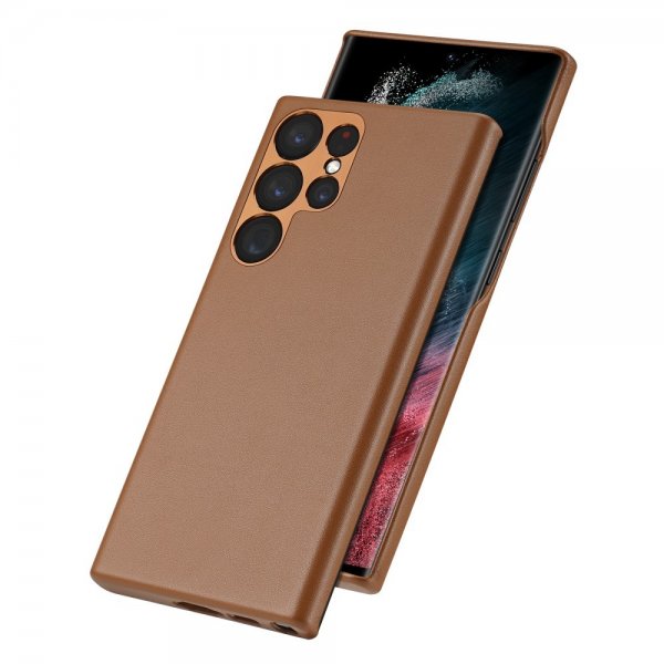 Dux Ducis Samsung Galaxy S23 Ultra Suojakuori Grit Series Ruskea
