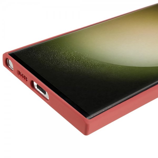 Samsung Galaxy S23 Ultra Kuori Kumitettu Punainen