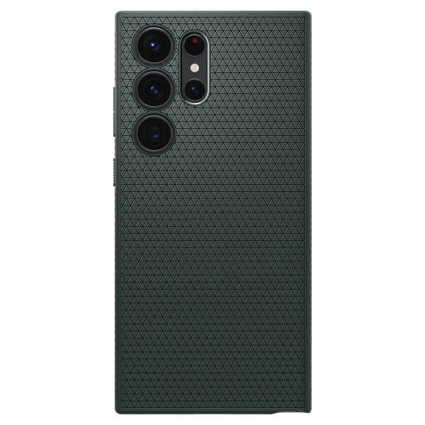 Spigen Samsung Galaxy S23 Ultra -suojakuori Liquid Air Abyss Green