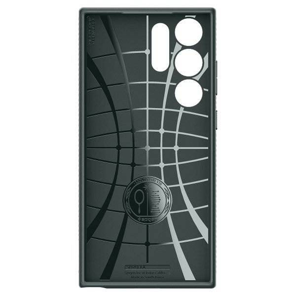 Spigen Samsung Galaxy S23 Ultra -suojakuori Liquid Air Abyss Green
