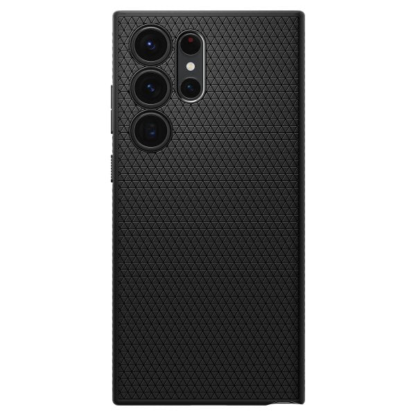 Spigen Samsung Galaxy S23 Ultra -suojakuori, Liquid Air, mattamusta