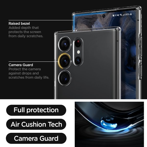 Spigen Samsung Galaxy S23 Ultra Kuori Liquid Crystal Crystal Clear