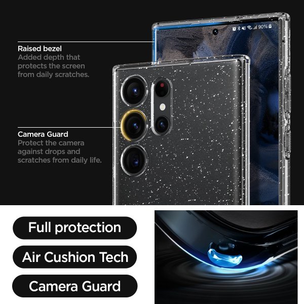Spigen Samsung Galaxy S23 Ultra Kuori Liquid Crystal Glitter Crystal Quartz
