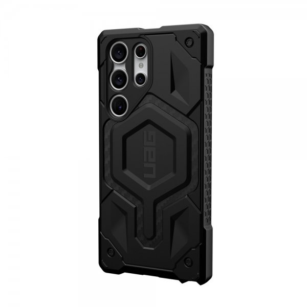 Urban Armor Gear (UAG) Samsung Galaxy S23 Ultra -suojakuori Monarch Pro MagSafe, hiilikuitu, musta