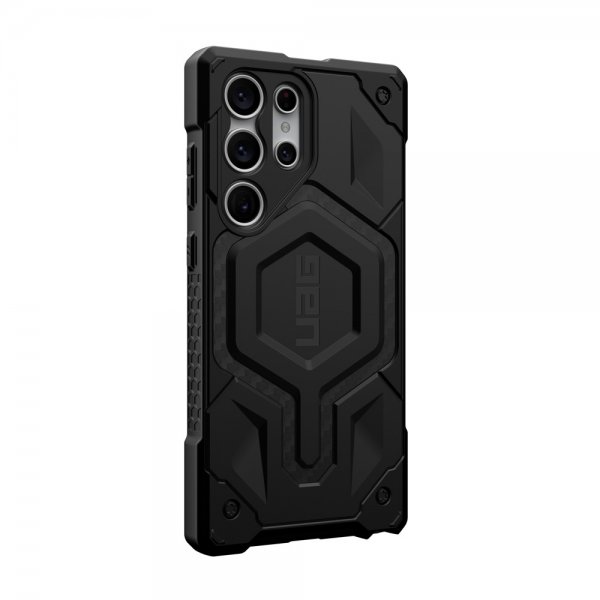 Urban Armor Gear (UAG) Samsung Galaxy S23 Ultra -suojakuori Monarch Pro MagSafe, hiilikuitu, musta