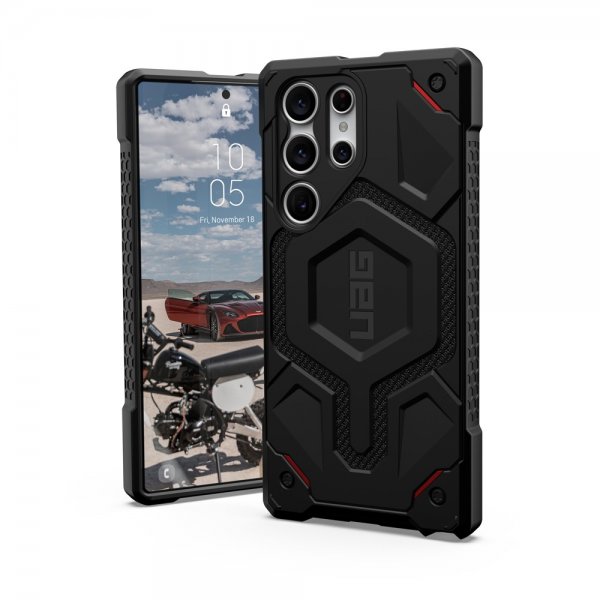 Urban Armor Gear (UAG) Samsung Galaxy S23 Ultra Suojakuori Monarch Pro MagSafe Kevlar Black