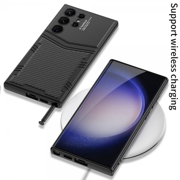 GKK Samsung Galaxy S23 Ultra Litsi-kuvioinen kuori