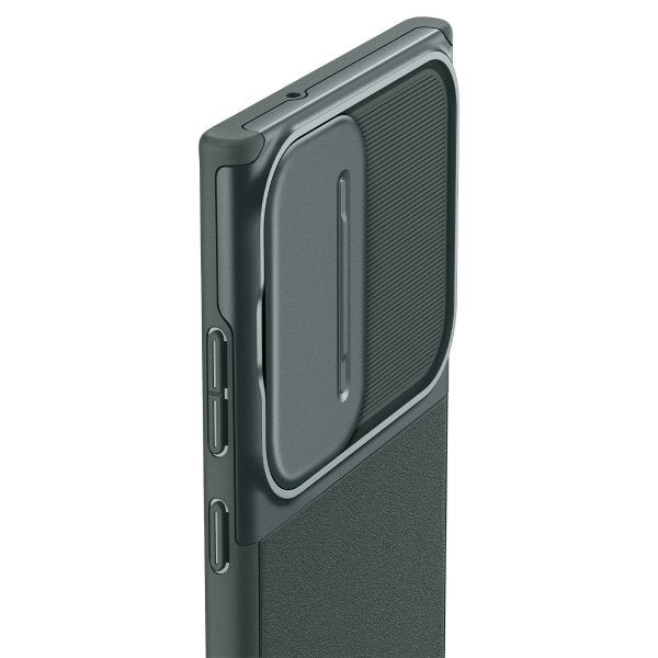 Spigen Samsung Galaxy S23 Ultra -suojakuori Optik Armor Abyss Green