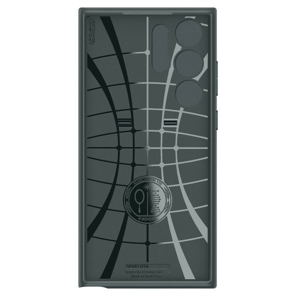 Spigen Samsung Galaxy S23 Ultra -suojakuori Optik Armor Abyss Green