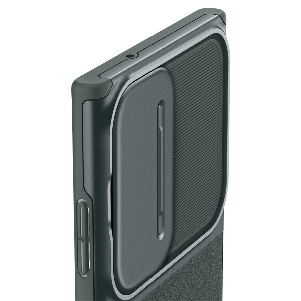 Spigen Samsung Galaxy S23 Ultra -suojakuori Optik Armor Abyss Green