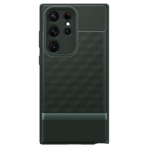 Caseology Samsung Galaxy S23 Ultra -suojakuori Parallax Midnight Green