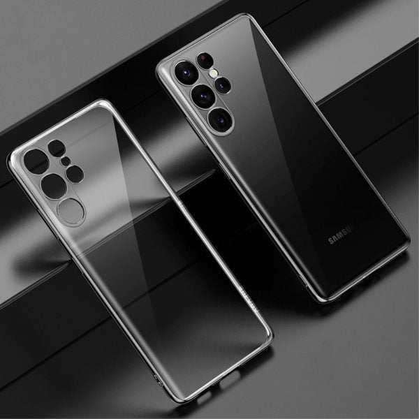 Sulada Samsung Galaxy S23 Ultra Kuori Pinnoitettu Reuna Musta