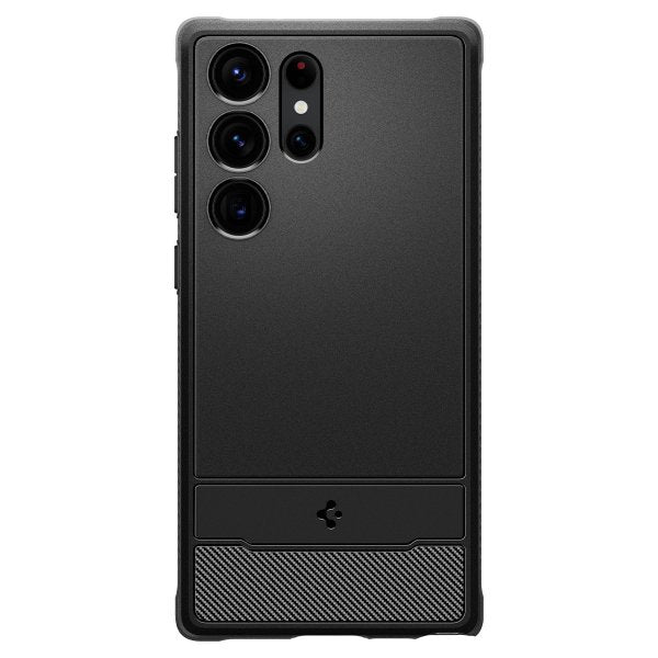 Spigen Samsung Galaxy S23 Ultra -suojakuori Rugged Armor Matte Black