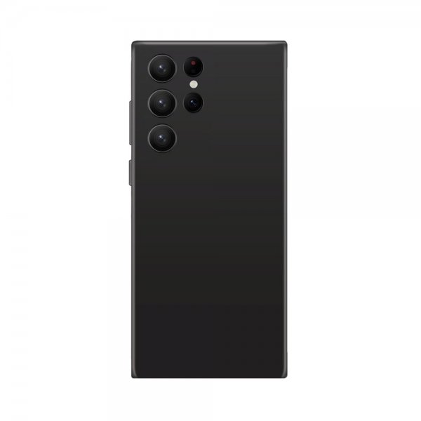 Xqisit Samsung Galaxy S23 Ultra Silikonikuori, musta