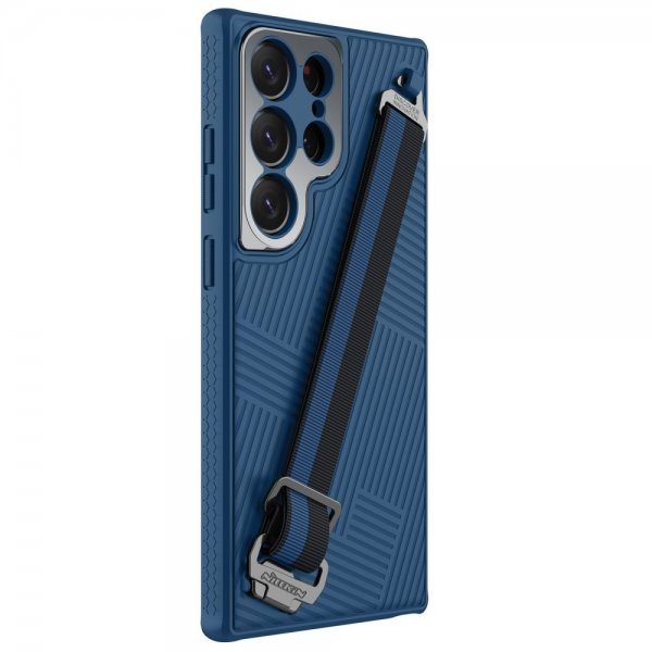 Nillkin Samsung Galaxy S23 Ultra Kuori Strap Case Sininen