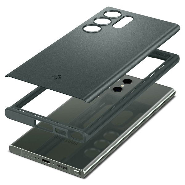 Spigen Samsung Galaxy S23 Ultra Kuori Thin Fit Abyss Green