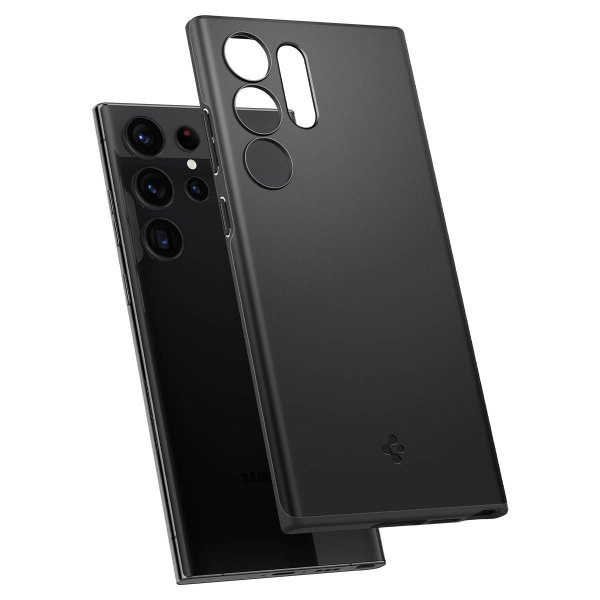 Spigen Samsung Galaxy S23 Ultra Thin Fit -suojakuori, musta