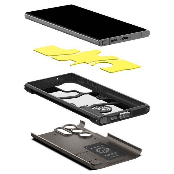 Spigen Samsung Galaxy S23 Ultra -suojakuori Tough Armor Gunmetal
