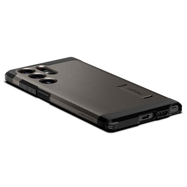 Spigen Samsung Galaxy S23 Ultra -suojakuori Tough Armor Gunmetal