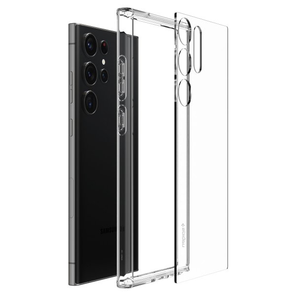 Spigen Samsung Galaxy S23 Ultra kuori Ultra Hybrid Crystal Clear