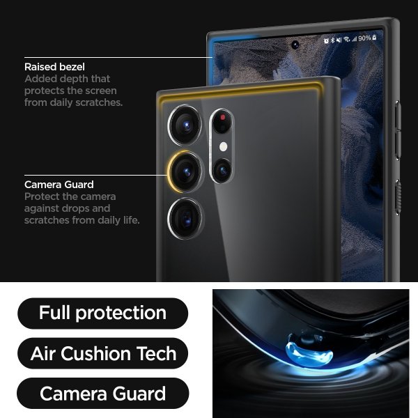 Spigen Samsung Galaxy S23 Ultra Kuori Ultra Hybrid Mattamusta