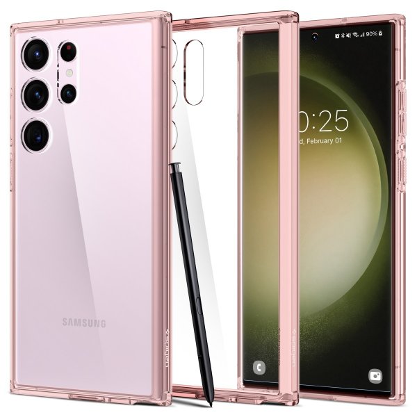 Spigen Samsung Galaxy S23 Ultra Kuori Ultra Hybrid Rose Crystal