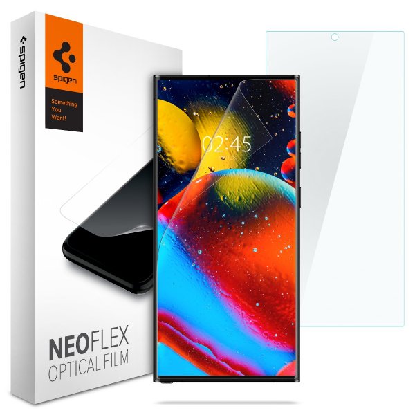 Spigen Samsung Galaxy S23 Ultra -näytönsuoja Neo Flex 2 kpl:n pakkaus