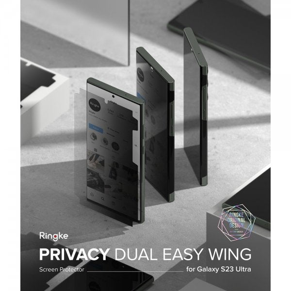Ringke Samsung Galaxy S23 Ultra Näytönsuoja Privacy Dual Easy Film
