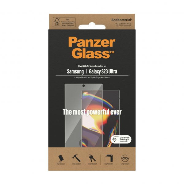 PanzerGlass Samsung Galaxy S23 Ultra näytönsuoja Ultra-Wide Fit