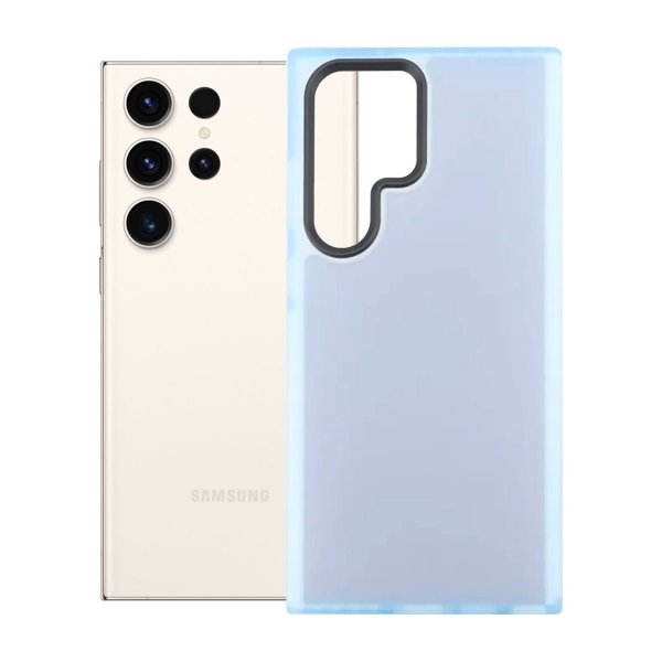 Samsung Galaxy S23 Ultra Iskunkestävä TPU-kuori Sininen
