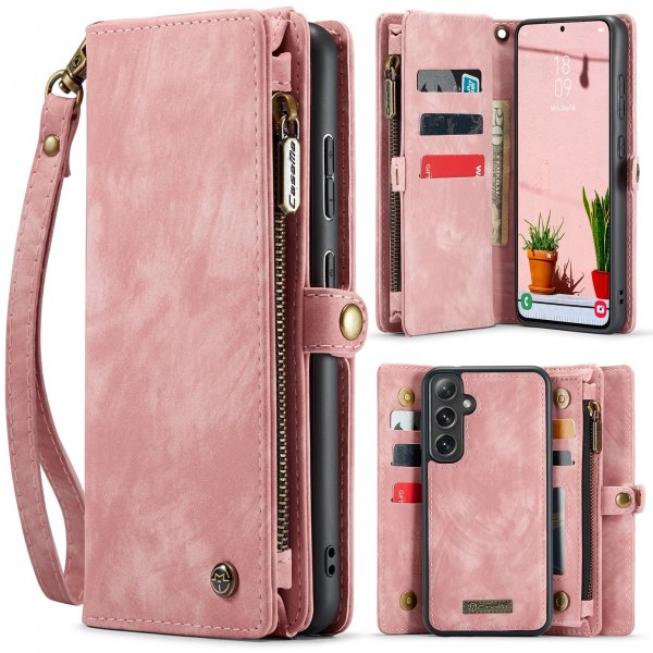 CaseMe Samsung Galaxy S24 FE Kotelo 008 Series Irrotettava Kuori Pinkki