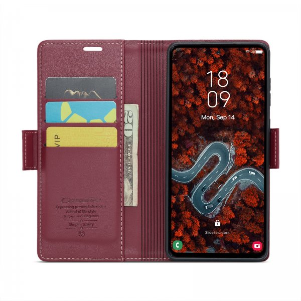 CaseMe Samsung Galaxy S24 FE Kotelo 023 Series Punainen