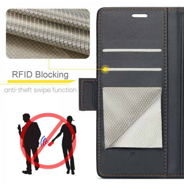 CaseMe Samsung Galaxy S24 FE Kotelo 023 Series Musta