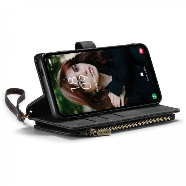 CaseMe Samsung Galaxy S24 FE Kotelo C30-sarja Musta