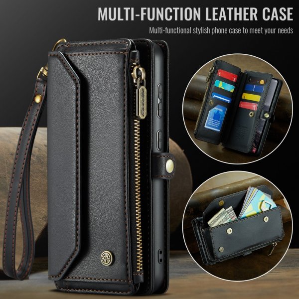 CaseMe Samsung Galaxy S24 FE -suojakuori C36 Series, musta