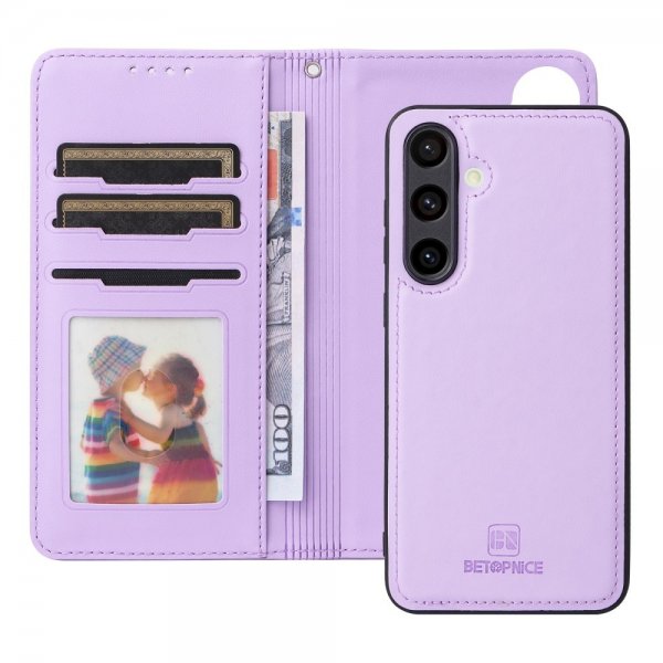Betopnice Samsung Galaxy S24 FE -kuori irrotettavalla kannella 005 Violetti